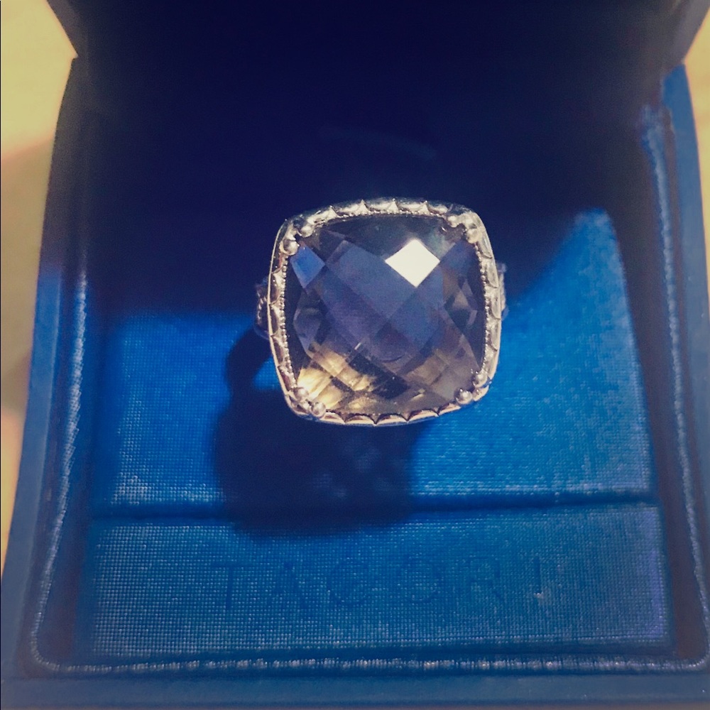 TACORI-Bold Crescent Ceiling Gem Ring 6.5sz